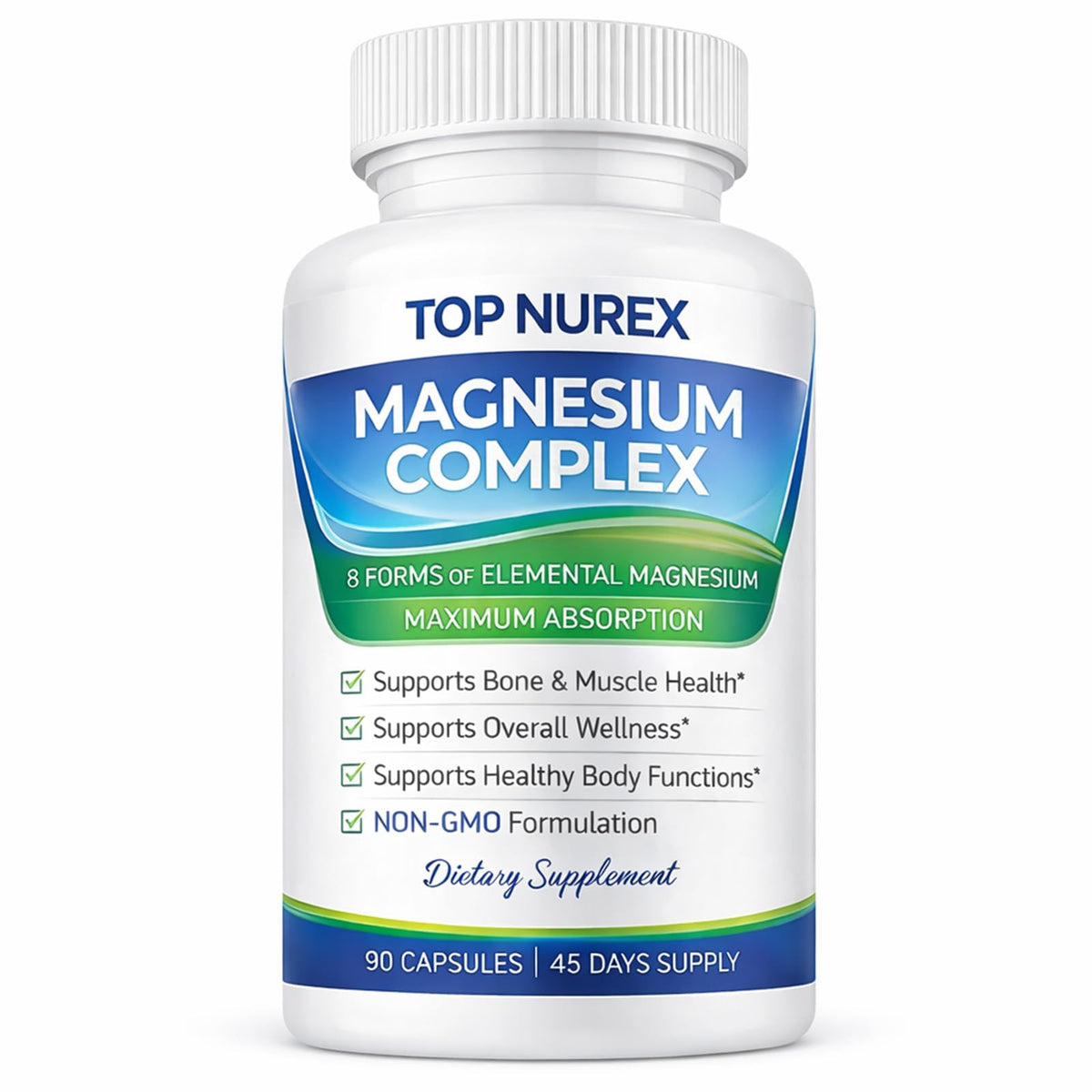 Top Nurex Complexe Magnésium 1000 mg bouteille vue avant