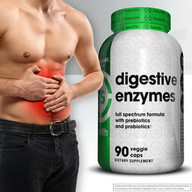 Top Secret Nutrition Enzymes daily - capsules sur une surface