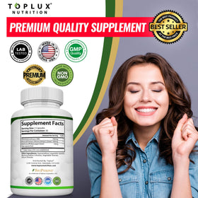 Toplux Complément Alimentaire DIM 910mg - extrait de brocoli et BioPerine