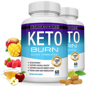Toplux Keto Burn 1200 Mg flacon de 60 capsules vue de face