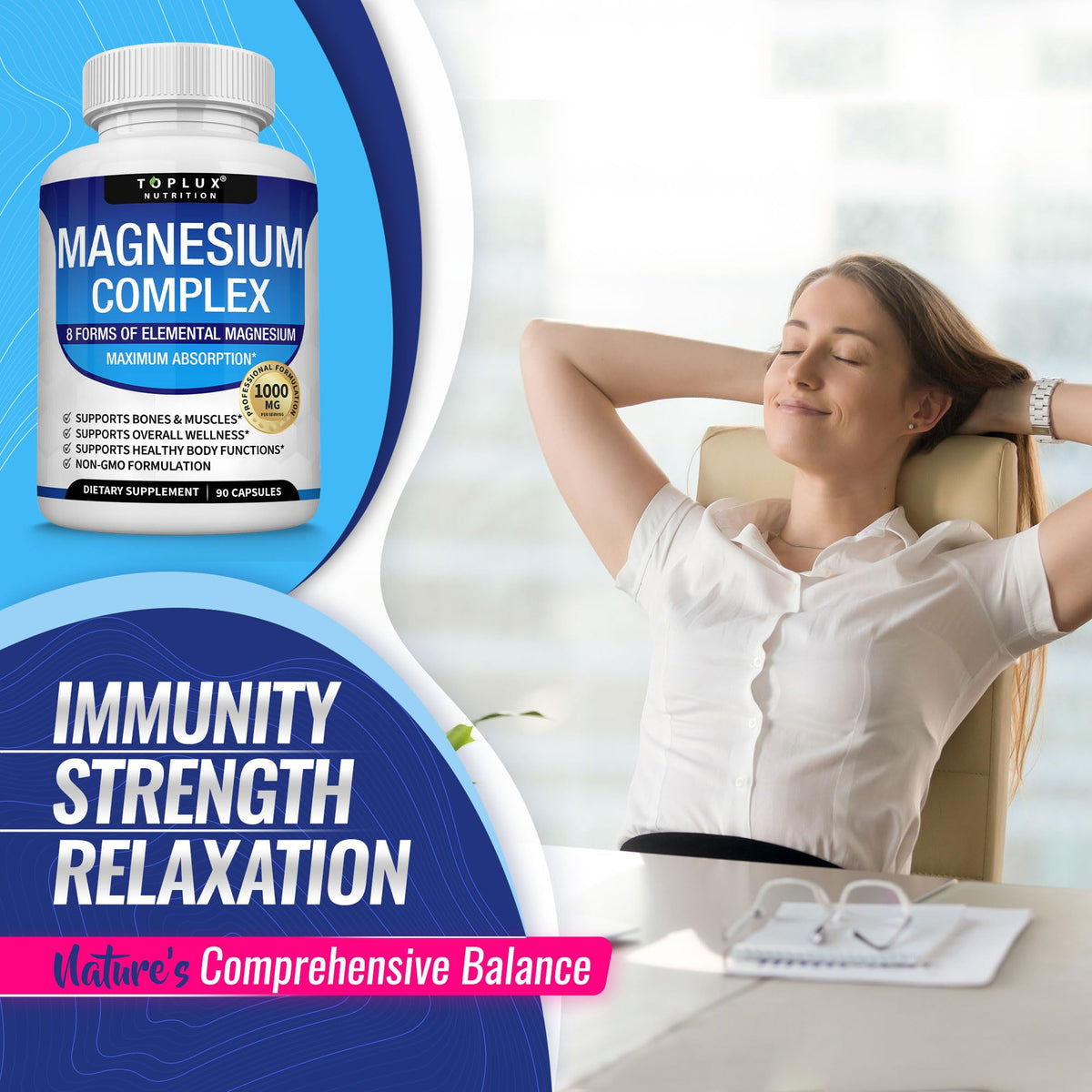 Toplux Magnesium Complex 1000mg ingredients list