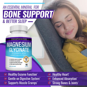 Toplux Magnésium Glycinate 525mg ingrédients sur l'étiquette