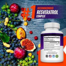 Toplux Resvératrol 1800 mg - capsules ouvertes montrant leur contenu