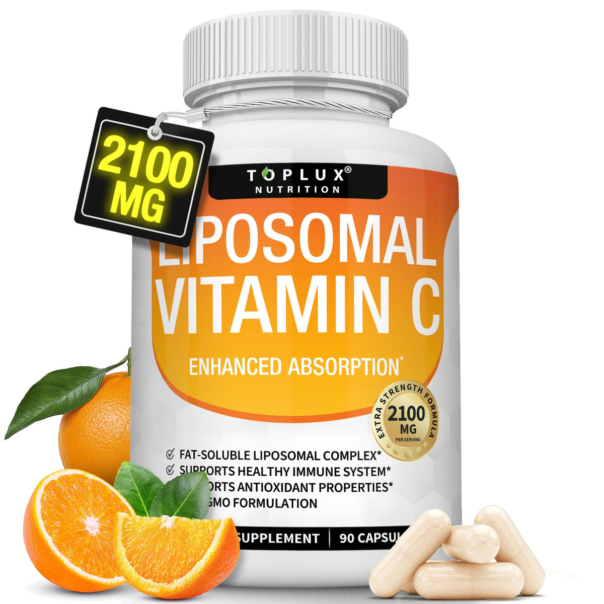 Toplux Vitamine C Liposomale 2100mg capsules en boîte