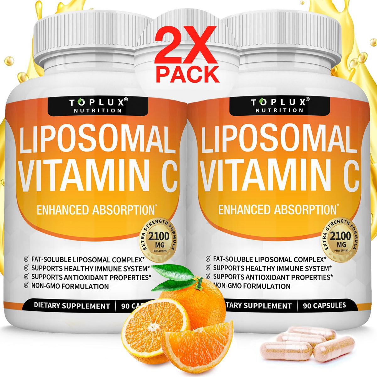 Toplux Vitamine C Liposomale 2100mg emballage avant