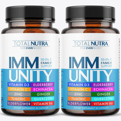 Total Nutra 10 en 1 complément alimentaire 60 capsules vue avant