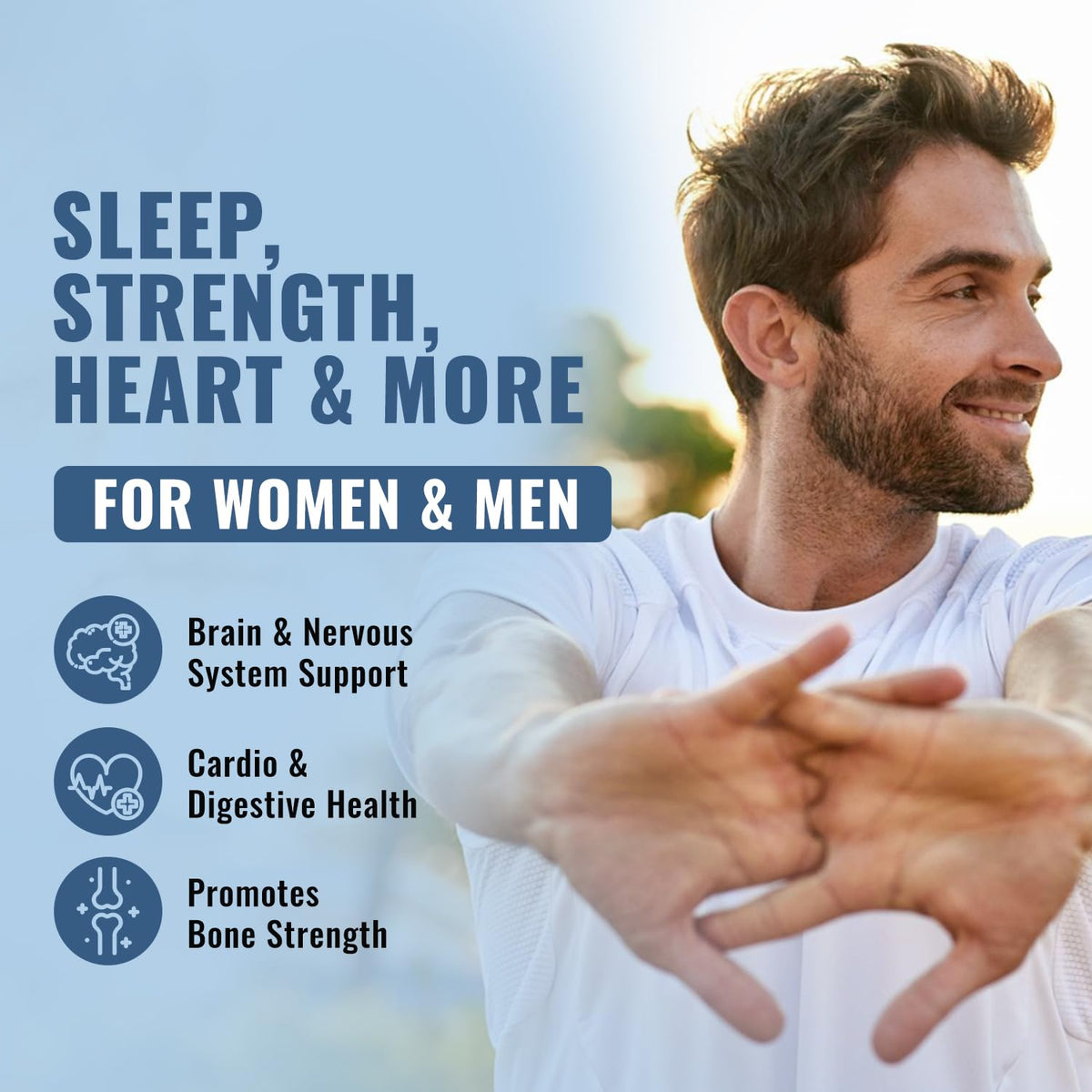 Total Nutra Complément Alimentaire Magnésium 10-en-1 500 mg - Capsules en gros plan