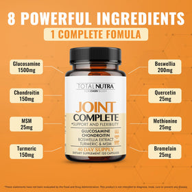 Total Nutra Glucosamine Chondroïtine 2100mg capsules vue arrière