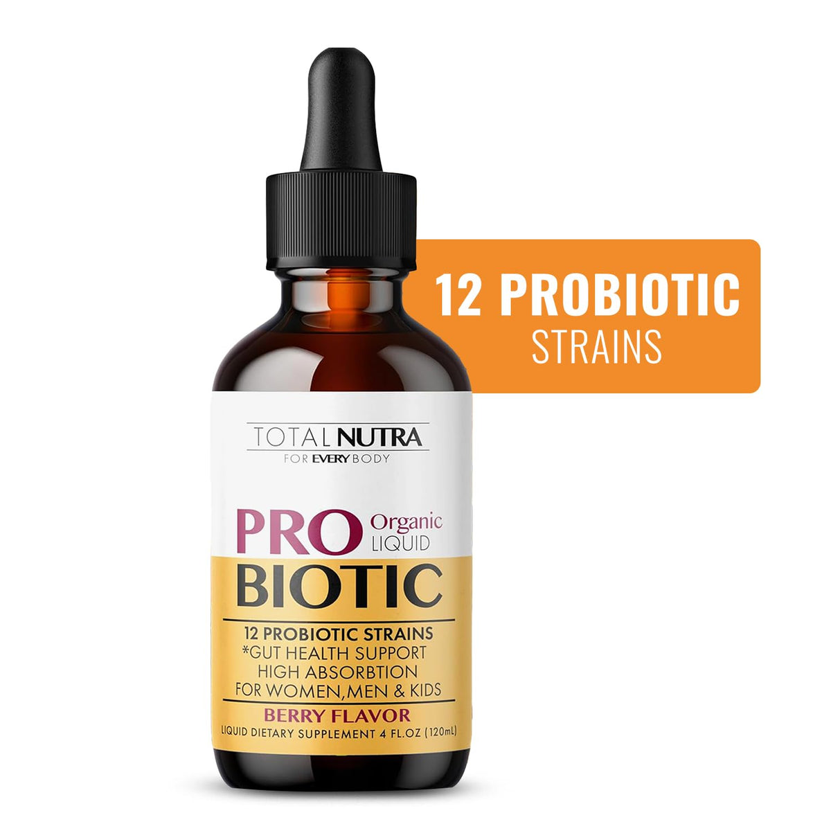 Total Nutra Probiotiques Liquides 259g emballage