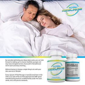 Total Resurge Complément Alimentaire Sommeil 120 Capsules avec étiquette