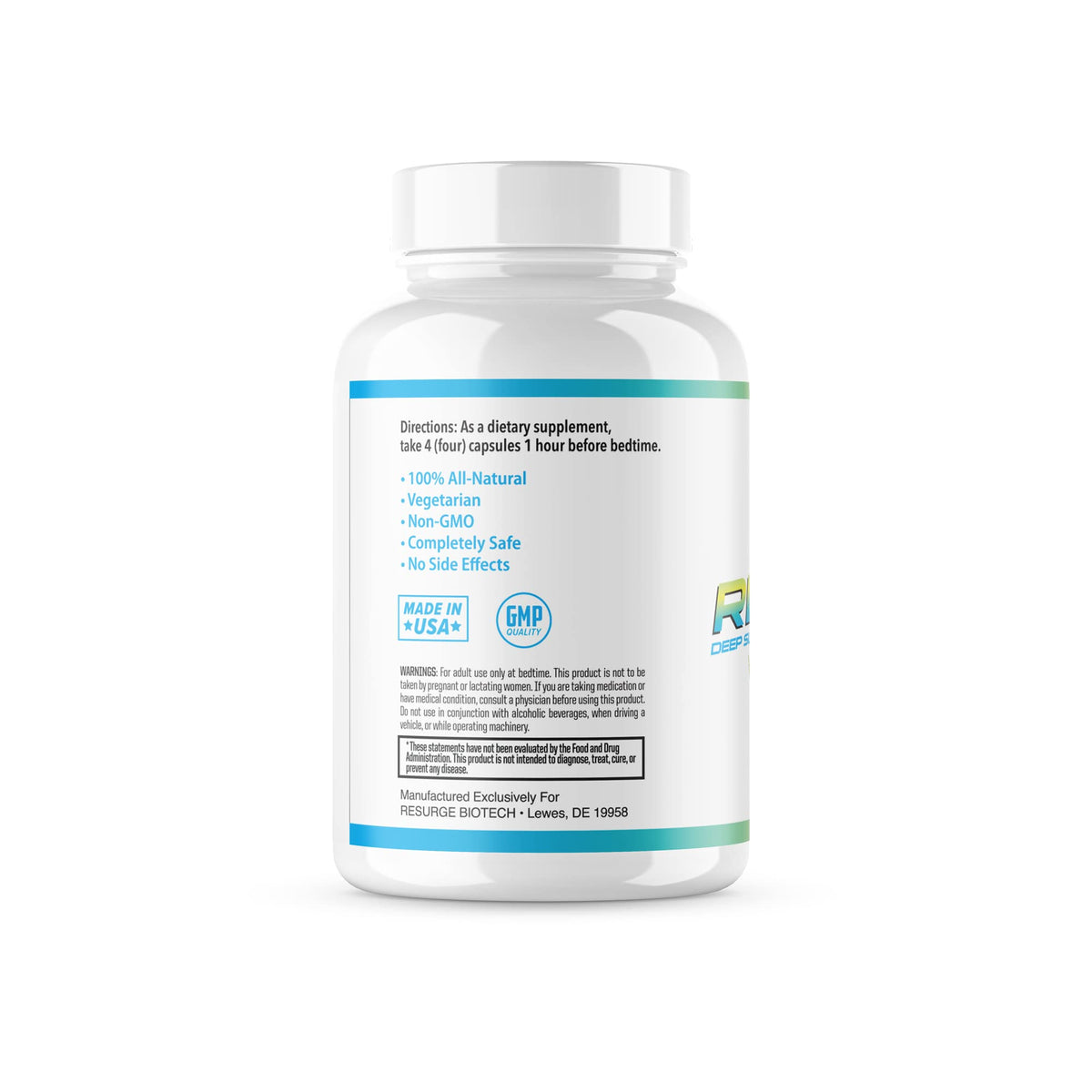 Total Resurge Complément Alimentaire Sommeil 120 Capsules en position debout