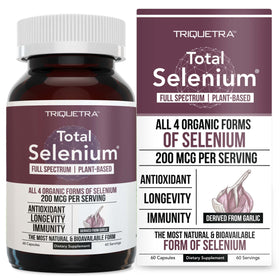 Total Selenium Triquetra Health 200 mcg gélules végétales avant