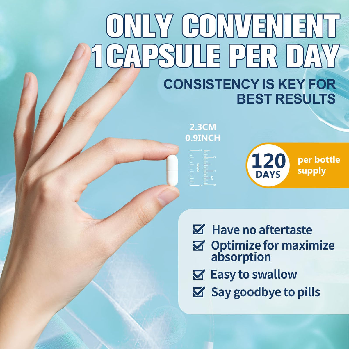 Totaria 5-en-1 Probiotiques avec capsules visibles