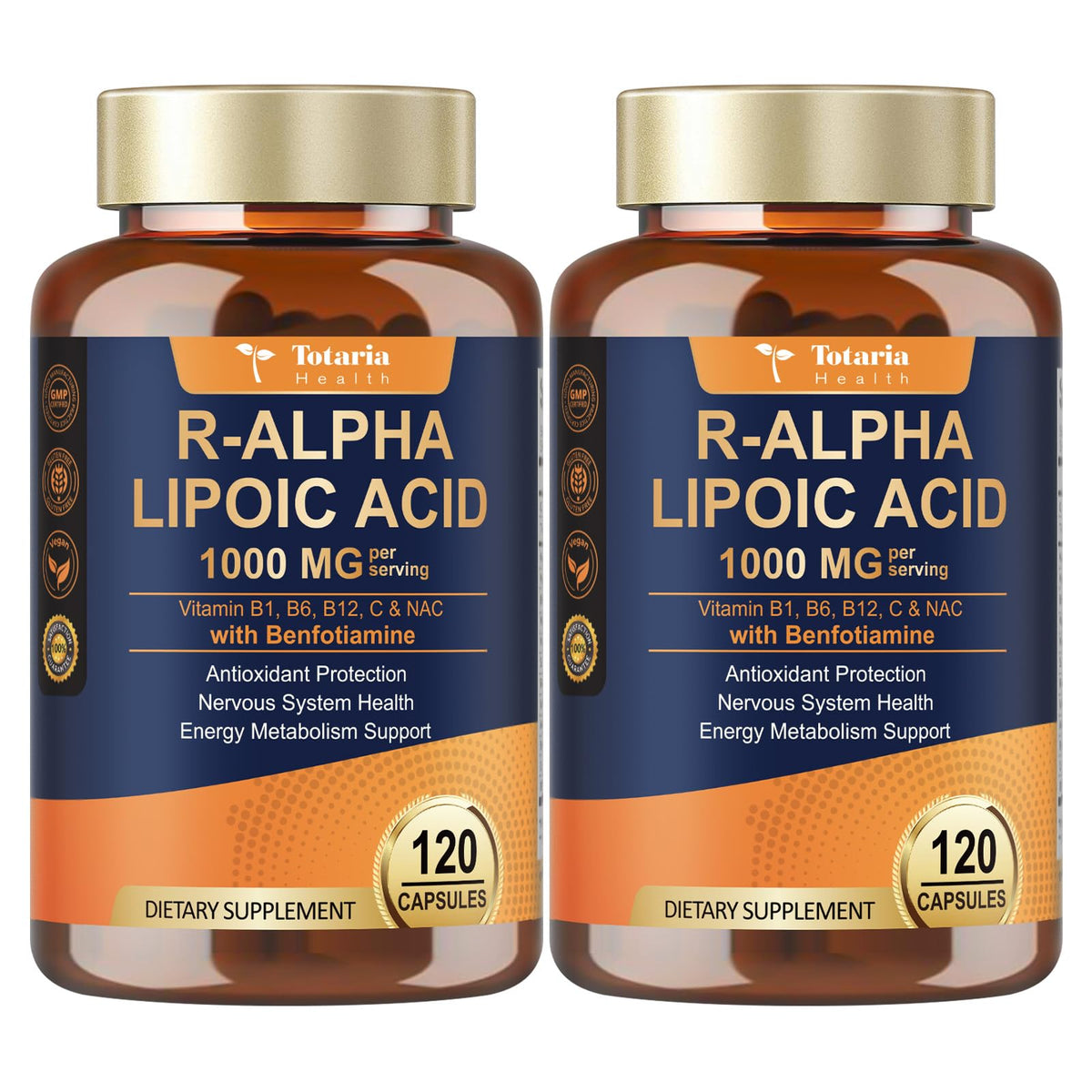 Totaria Acide Alpha-Lipoïque 1000mg avec Benfotiamine pack avant