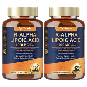 Totaria Acide Alpha-Lipoïque 1000mg avec Benfotiamine pack avant