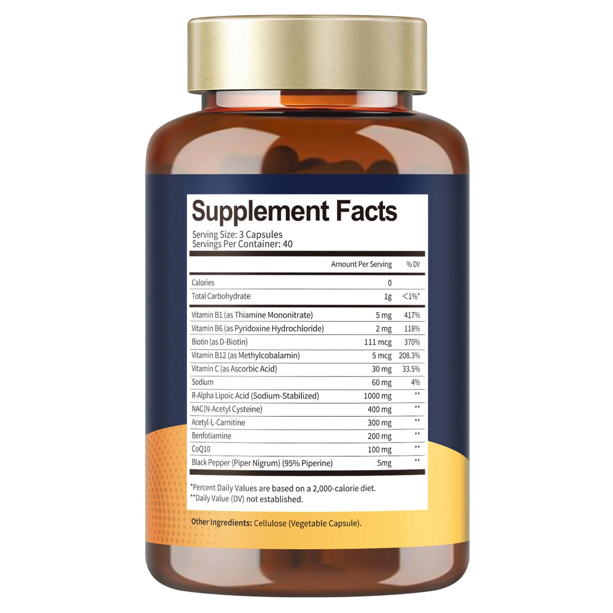 Totaria Acide Alpha-Lipoïque 1000mg avec Benfotiamine, présentation sur une table