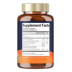 Totaria Acide Alpha-Lipoïque 1000mg, flacon ouvert avec capsules