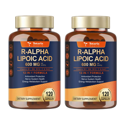 Totaria Acide Alpha-Lipoïque 600mg 120 capsules devant
