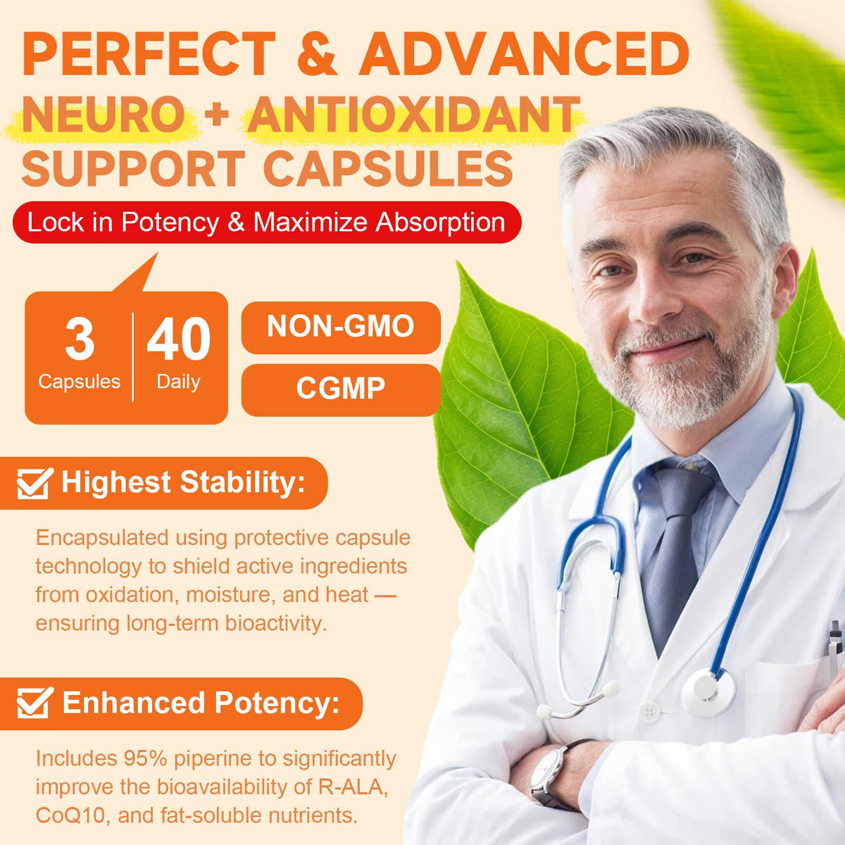 Totaria Acide Alpha-Lipoïque 600mg 120 capsules sur une table