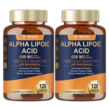 Totaria Acide Alpha-Lipoïque 600mg avec Benfotiamine 300mg - vue avant