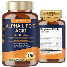 Totaria Acide Alpha-Lipoïque 600mg avec Benfotiamine 300mg - vue avant