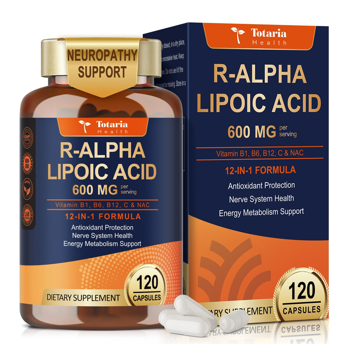 Totaria Acide Alpha-Lipoïque 600mg boîte vue avant