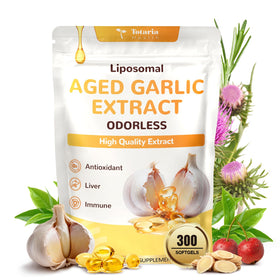 Totaria Capsules d'Extrait d'Ail Vieilli Liposomal, boîte vue de face