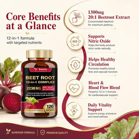 Totaria capsules de betterave 2230mg vue de côté