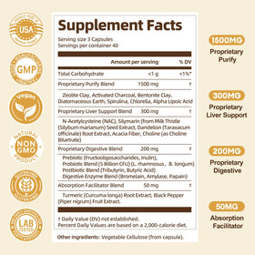 Totaria Complément Alimentaire Détox 2000MG 240 Capsules en usage quotidien