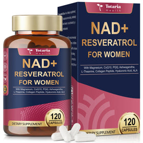 Totaria Complément Alimentaire NAD+ pour Femmes - boîte de 120 capsules