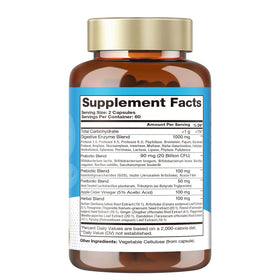 Totaria Enzymes daily 25-en-1, capsules sur une surface en bois