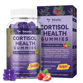 Totaria gummies Cortisol 20-en-1 pot de 60 pièces vue de face