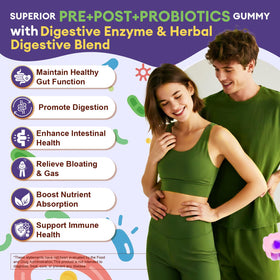 Totaria Gummies Probiotiques 5-en-1 522g emballage