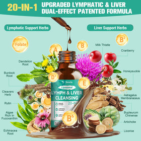Totaria Lymph-Liver Cleanse 2 Fl.Oz étiquette avec ingrédients