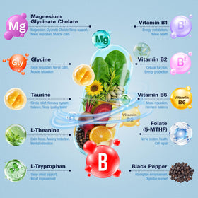 Totaria Magnésium Glycinate 1000mg 120 capsules sur une table