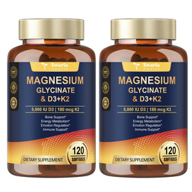 Totaria Magnésium Glycinate 500mg + D3 5000 IU + K2 pack avant