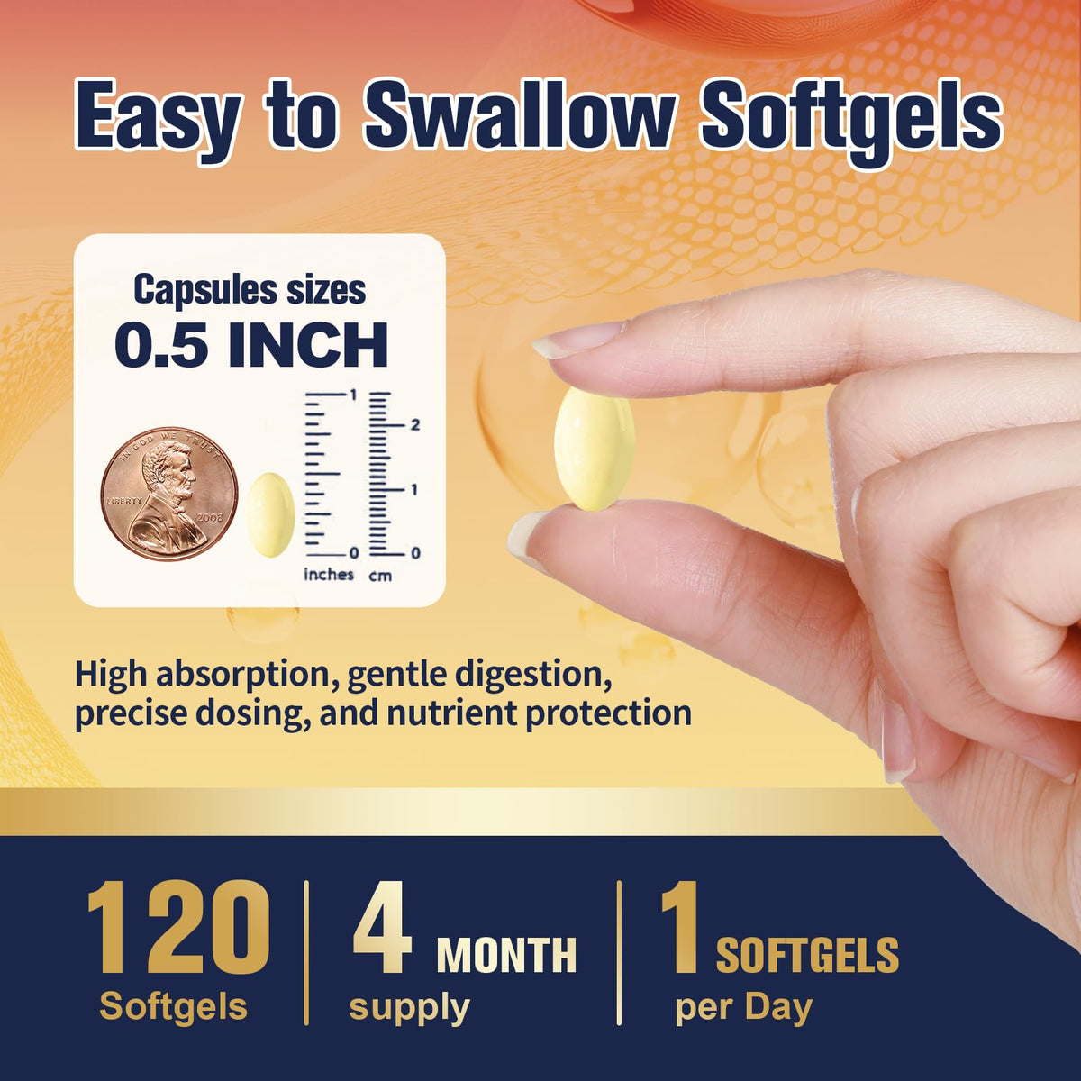Totaria Magnésium Glycinate 500mg + D3 5000 IU + K2 sur un fond blanc