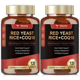 Totaria Riz Rouge 2000 mg avec CoQ10, vue avant du produit