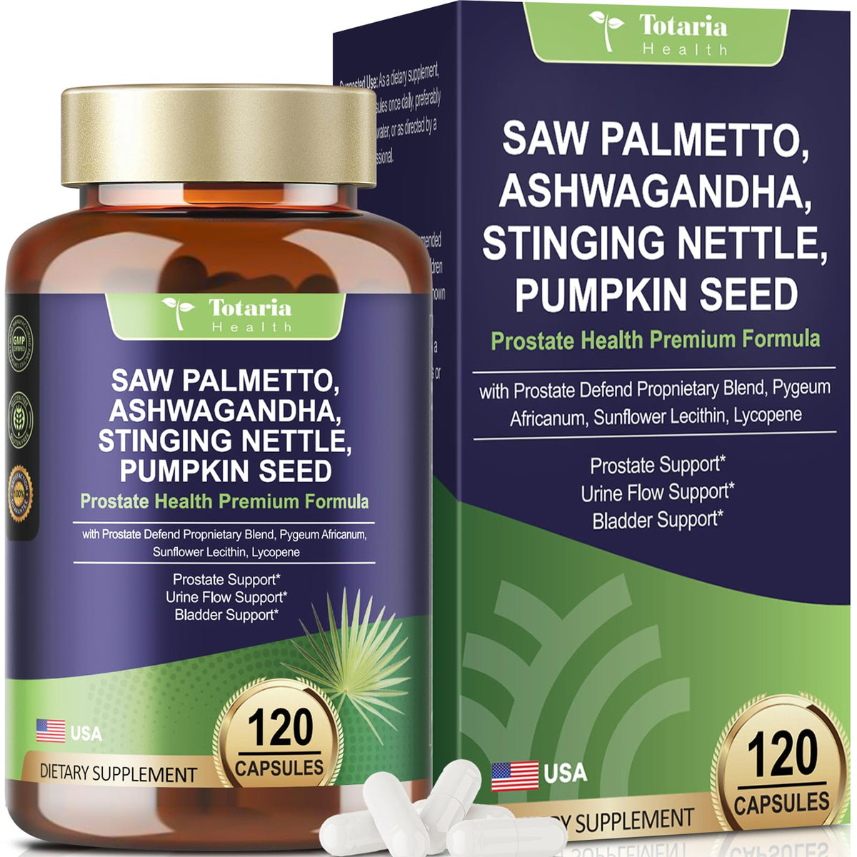 Totaria Saw Palmetto 500mg gélules vue de face