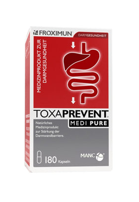 Toxaprevent 180 capsules en bouteille vue de face