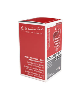 Toxaprevent capsules naturelles sur une surface en bois
