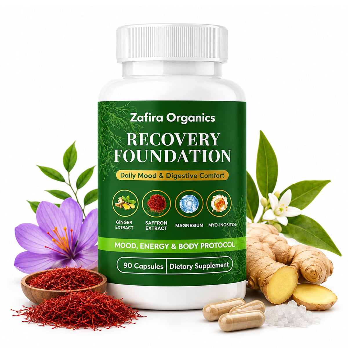 TQIUH Zafira Organics 90 capsules vue de face