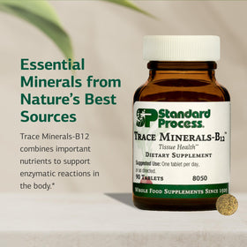 Trace Minerals-B12 de Standard Process Inc. côté de l'emballage