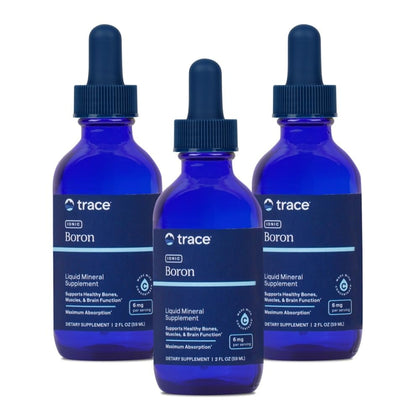 Trace Minerals Boron Liquide 6 mg 3 Pack, vue avant