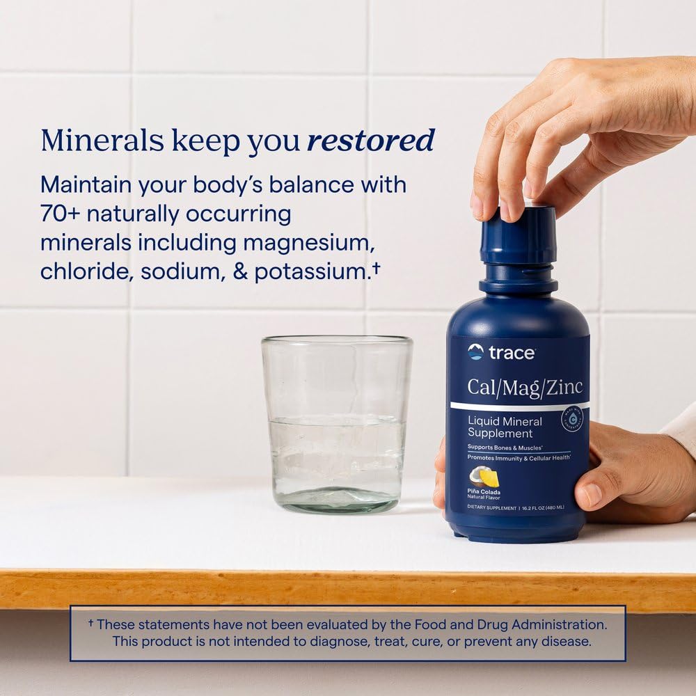 Trace Minerals Cal Mag Zinc 16 fl oz en contexte de cuisine