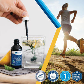 Trace Minerals Complément Alimentaire Chlorophylle 60 ml Menthe Naturelle zoom sur le bouchon