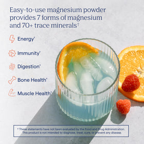Trace Minerals Complément de magnésium en poudre avec cuillère de dosage
