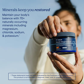 Trace Minerals Complex de Magnésium en Poudre, mélange dans un shaker