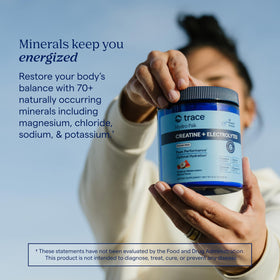 Trace Minerals Créatine + Électrolytes avec cuillère doseuse