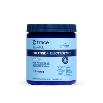 Trace Minerals Créatine + Électrolytes pot de 30 portions vue avant